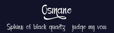 Osmane by Skiiller Studio — Script Handwritten Font — thumbnail 2