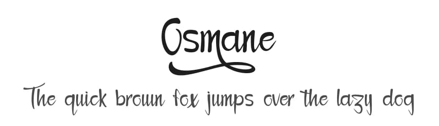 Osmane by Skiiller Studio — Script Handwritten Font