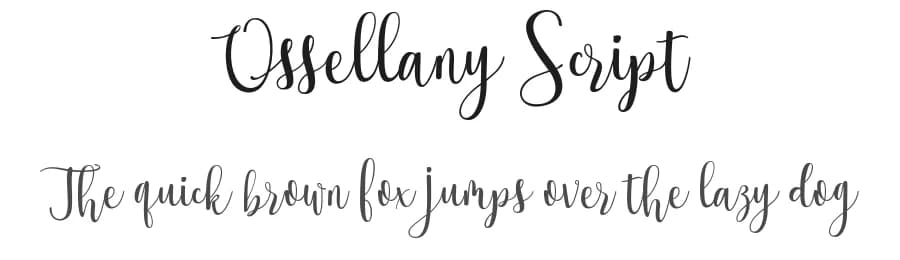 Ossellany Script by Aqeela Studio — Script Handwritten Font