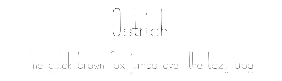 Ostrich by Patric Sterrantino — Script Handwritten Font