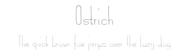 Ostrich by Patric Sterrantino — Script Handwritten Font — thumbnail 1