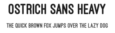 Ostrich Sans Heavy by Tyler Finck — Sans Serif Font — thumbnail 1