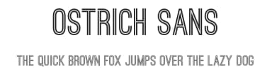 Ostrich Sans by Tyler Finck — Sans Serif Font — thumbnail 1
