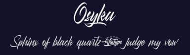 Osyka by VinType — Script Handwritten Font — thumbnail 2