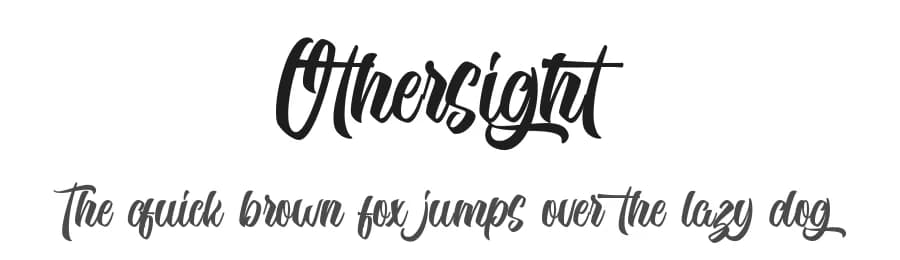 Othersight by FallenGraphic Studio — Script Handwritten Font