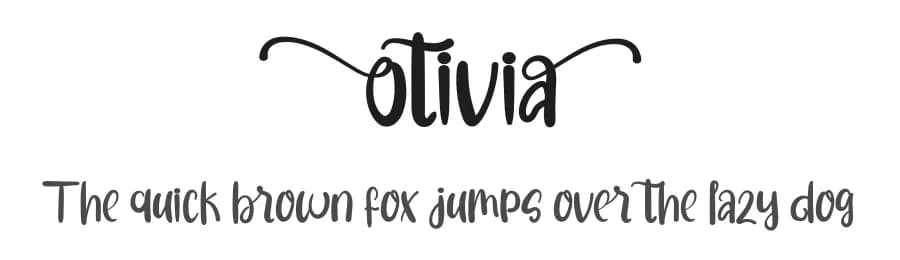 Otivia by Milea Sajojo — Script Handwritten Font — preview 1