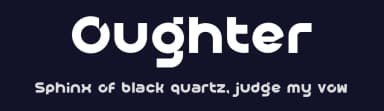 Oughter by Khurasan — Sans Serif Font — thumbnail 2