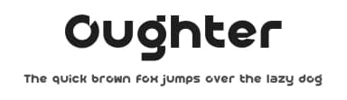Oughter by Khurasan — Sans Serif Font — thumbnail 1