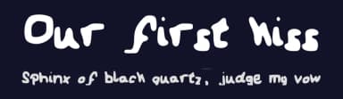 Our first kiss by Ana Maria Batijanović — Script Handwritten Font — thumbnail 2