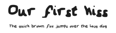 Our first kiss by Ana Maria Batijanović — Script Handwritten Font — thumbnail 1