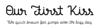 Our First Kiss by skomii — Script Handwritten Font — thumbnail 1