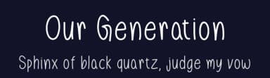 Our Generation by Md Shohail Bhuian — Script Handwritten Font — thumbnail 2