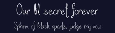 Our lil secret forever by Vanessa Bays — Script Handwritten Font — thumbnail 2