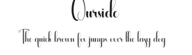 Ourside by Andi Moz — Script Handwritten Font — thumbnail 1
