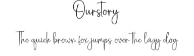 Ourstory by Scratchones — Script Handwritten Font — thumbnail 1