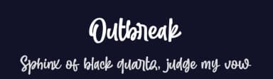 Outbreak by Subectype & Orenari — Script Handwritten Font — thumbnail 2