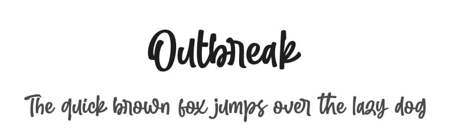 Outbreak by Subectype & Orenari — Script Handwritten Font