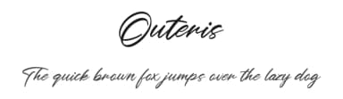 Outeris by Maulana Creative — Script Handwritten Font — thumbnail 1