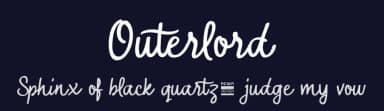 Outerlord by Typia Nesia — Script Handwritten Font — thumbnail 2