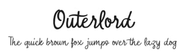 Outerlord by Typia Nesia — Script Handwritten Font — thumbnail 1