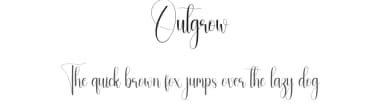 Outgrow by Andi Moz — Script Handwritten Font — thumbnail 1