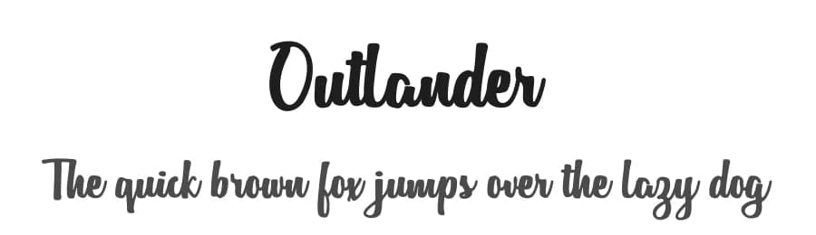 Outlander by Bonjour Type — Script Handwritten Font