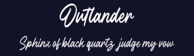 Outlander by Geranium Space — Script Handwritten Font — thumbnail 2