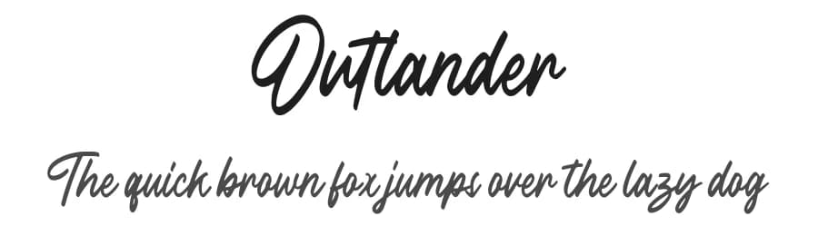 Outlander by Geranium Space — Script Handwritten Font