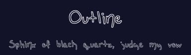 Outline by cat — Script Handwritten Font — thumbnail 2