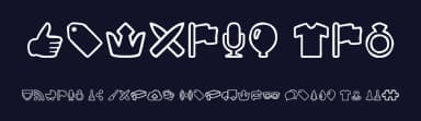 Outline mix by Woodcutter — Dingbats Font — thumbnail 2