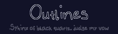 Outlines by Sasu — Script Handwritten Font — thumbnail 2