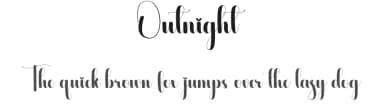Outnight by Scratchones — Script Handwritten Font — thumbnail 1