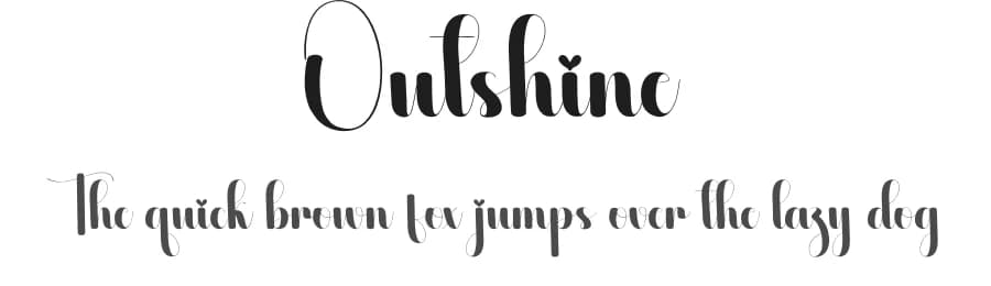 Outshine by Scratchones — Script Handwritten Font
