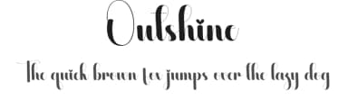 Outshine by Scratchones — Script Handwritten Font — thumbnail 1