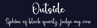 Outside by Nirmala Creative — Script Handwritten Font — thumbnail 2