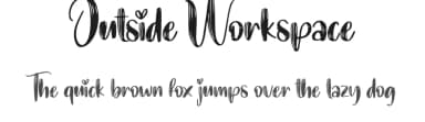 Outside Workspace by Scratchones — Script Handwritten Font — thumbnail 1