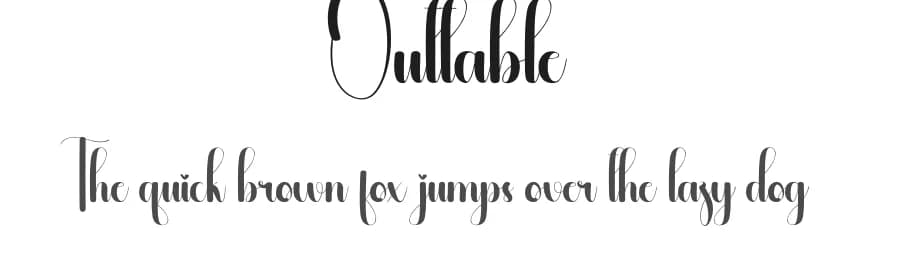 Outtable by Andi Moz — Script Handwritten Font