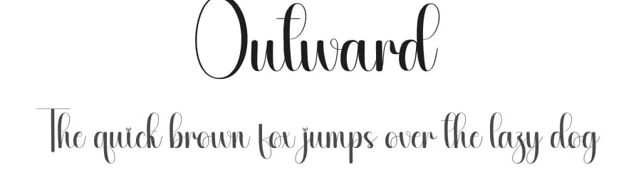 Outward by Scratchones — Script Handwritten Font