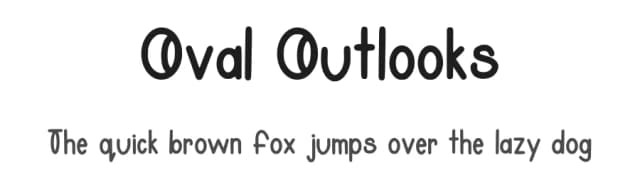 Oval Outlooks by Emily Mills — Script Handwritten Font
