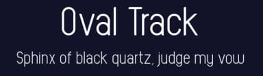 Oval Track by André Uenojo — Sans Serif Font — thumbnail 2