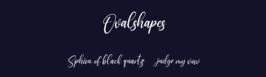 Ovalshapes by Maulana Creative — Script Handwritten Font — thumbnail 2