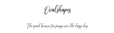 Ovalshapes by Maulana Creative — Script Handwritten Font — thumbnail 1
