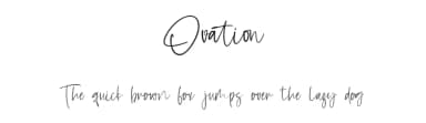 Ovation by Hatf Type — Script Handwritten Font — thumbnail 1