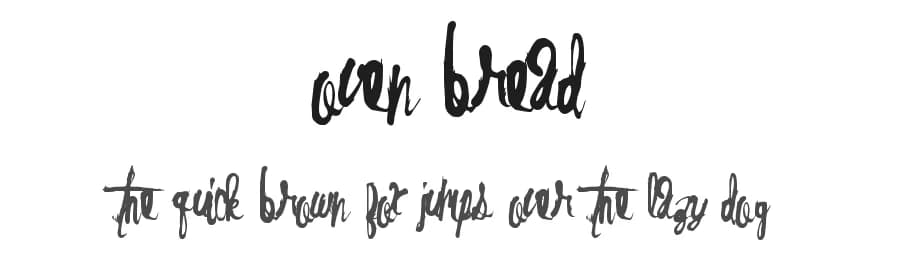 Oven Bread by Xerographer Fonts — Script Handwritten Font