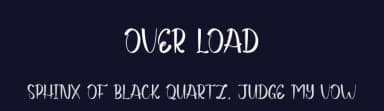 Over Load by Andi Moz — Script Handwritten Font — thumbnail 2
