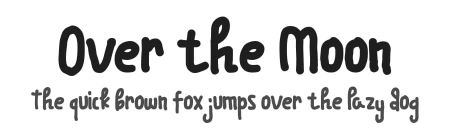 Over the Moon by SharkStudio — Script Handwritten Font — preview 1