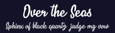 Over the Seas by Billy Argel Fonts ® — Script Handwritten Font — thumbnail 2