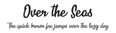 Over the Seas by Billy Argel Fonts ® — Script Handwritten Font — thumbnail 1