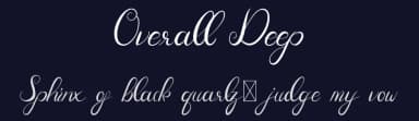 Overall Deep by Edric Studio — Script Handwritten Font — thumbnail 2
