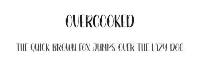 Overcooked by Andi Moz — Script Handwritten Font